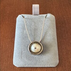 Silpada Sterling Silver (925) Fresh Water Pearl Pendant Necklace - Women Jewelry